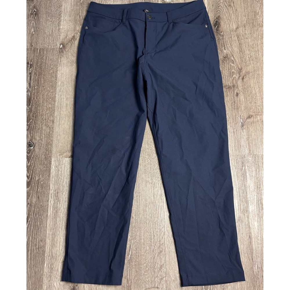 LULULEMON ABC Classic Fit 5 Pocket Pant 33x28 Warpstreme Navy LM5AQHS